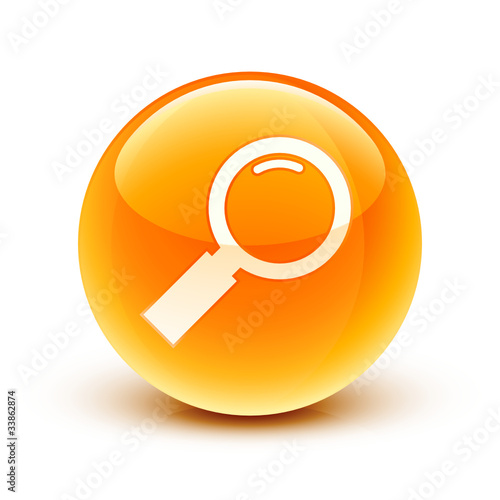 icône loupe zoom / magnifying glass icon