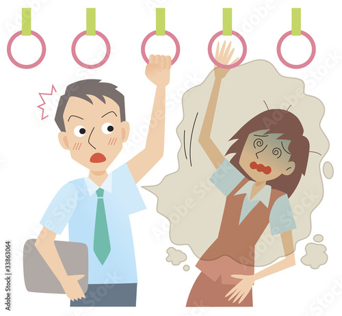 わきがに悶絶する女性
