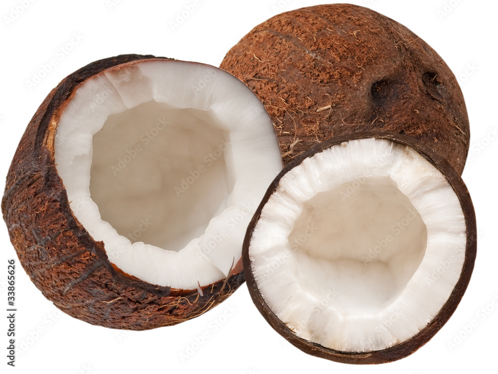 coconut isolated on white background coconut isolated on white background