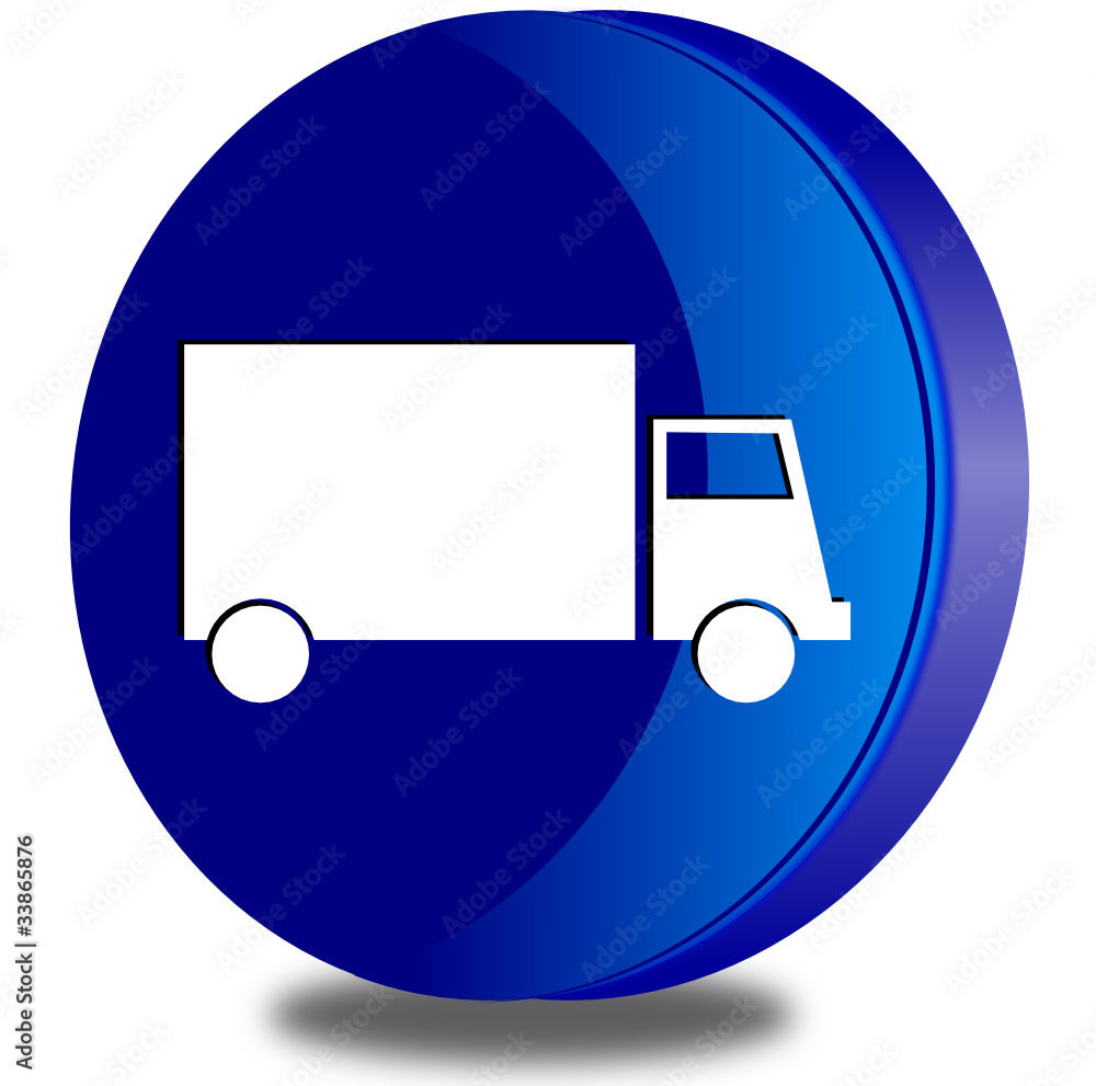 Truck glossy icon Truck glossy icon
