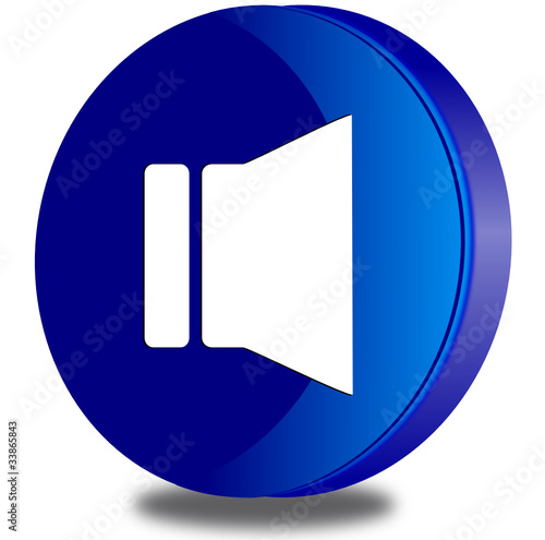 Speaker glossy icon