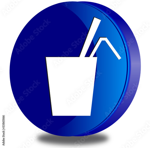 Drink glossy icon