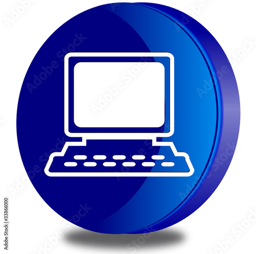 Personal computer glossy icon