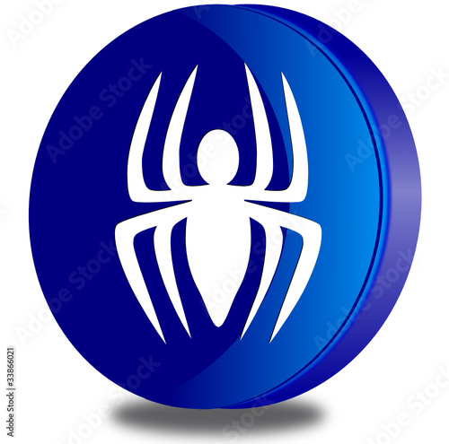 Spider glossy icon