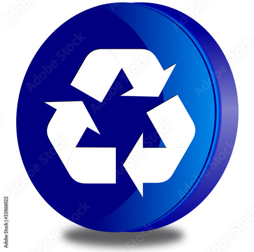 Recycle glossy icon