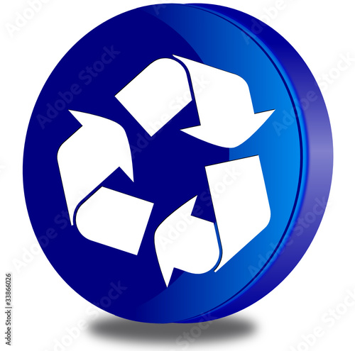 Recycle glossy icon