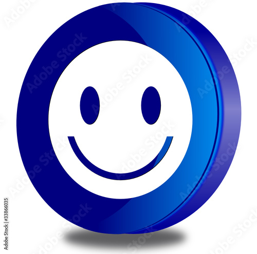 Smile glossy icon