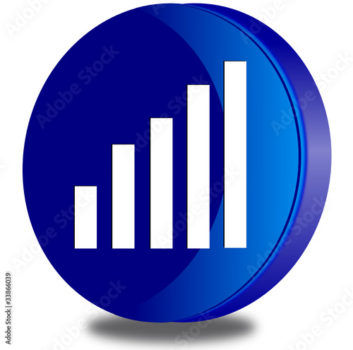 BiancoHistogram glossy icon