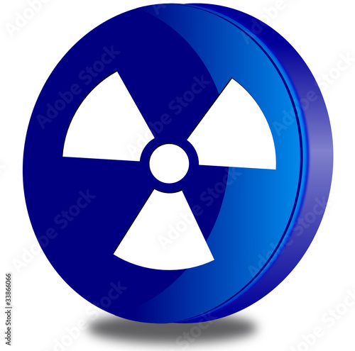 Radioactivity glossy icon