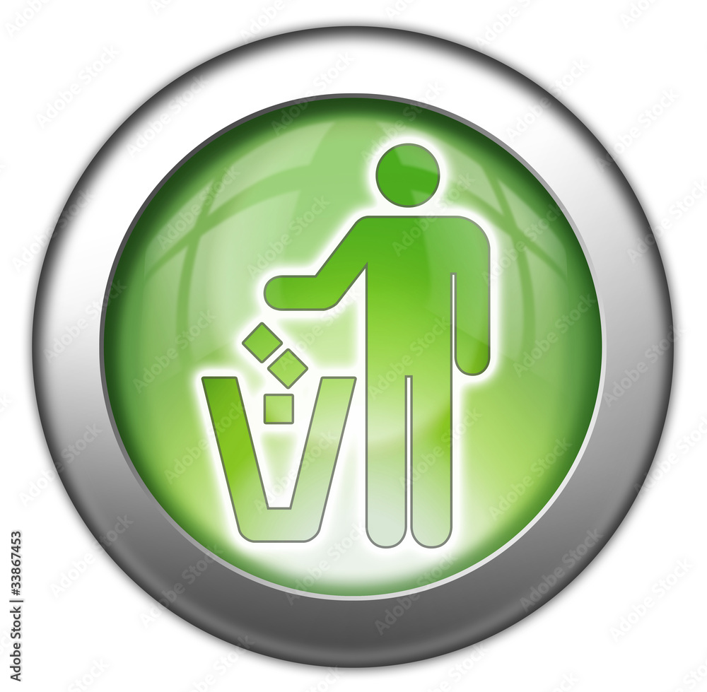 Green glossy 3D effect button Green glossy 3D effect button