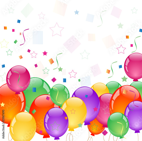 Party colorful balloons