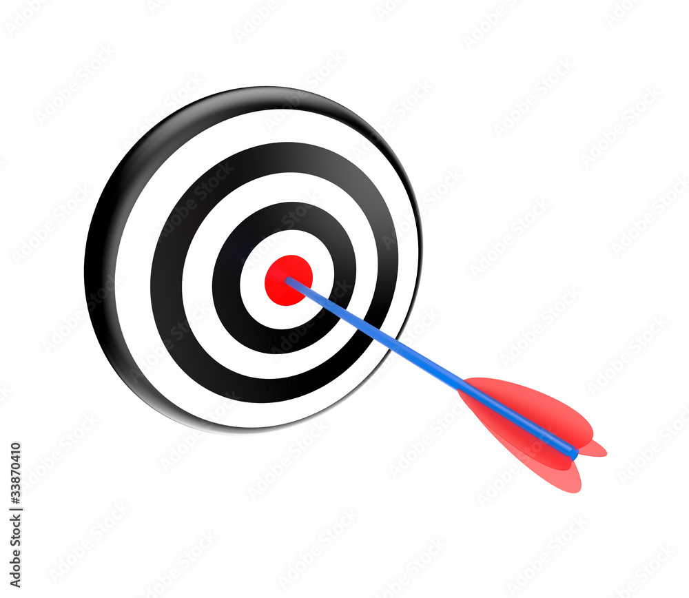 Target with arrow