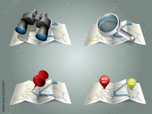Vector folding map