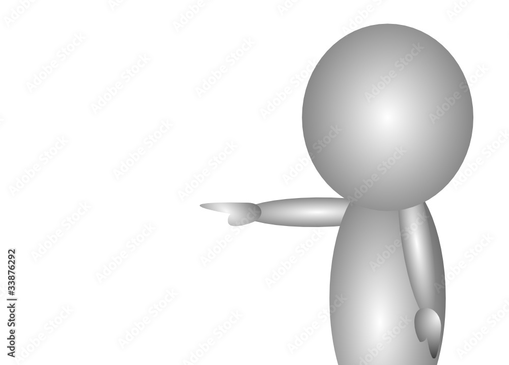 指を差す人物 指を差す人物