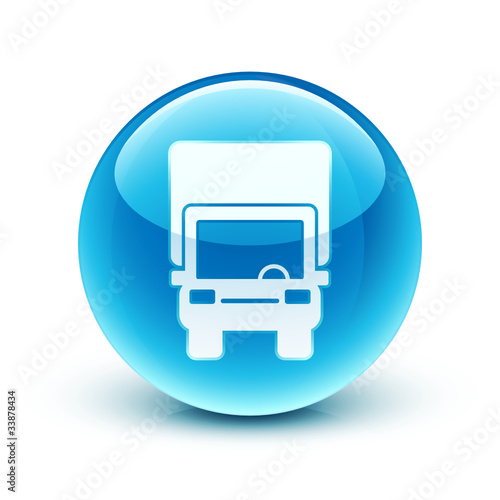 Obraz na płótnie icône camion livraison / truck icon w salonie