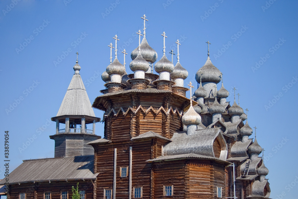 Wooden churches on island Kizhi