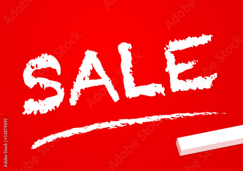 Chalkboard "SALE" Red