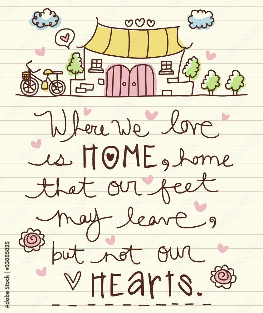 Fototapeta premium Home Sweet Home