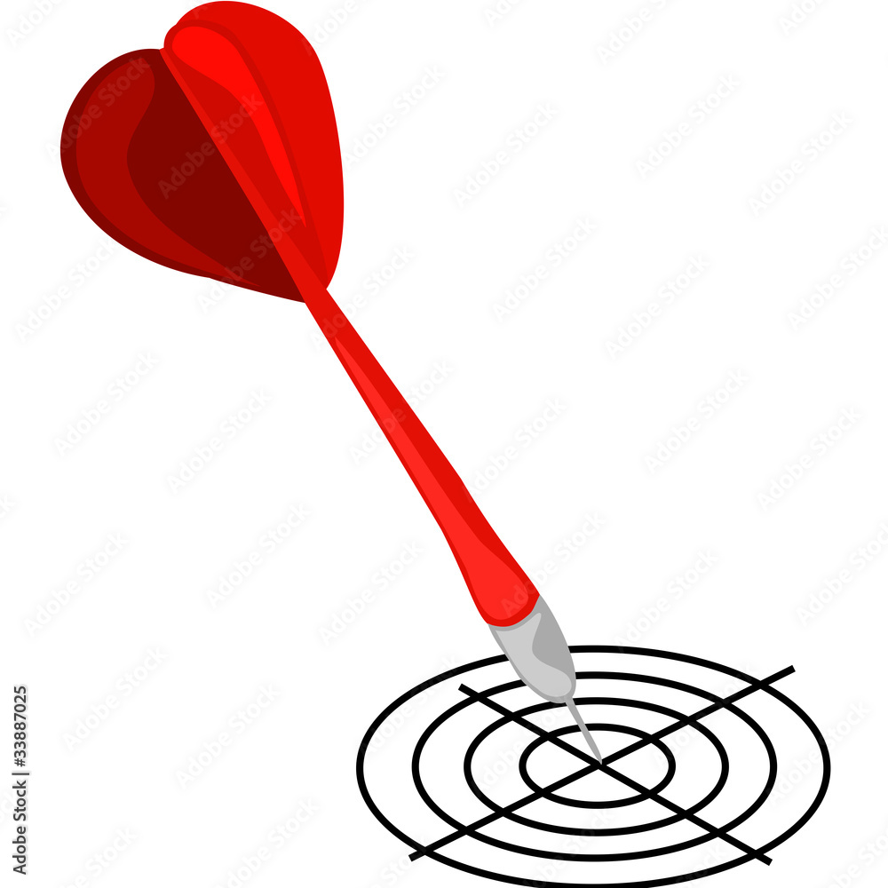 Dartpfeile Stock-Illustration | Adobe Stock