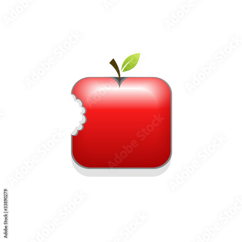 smartphone red Apple icon