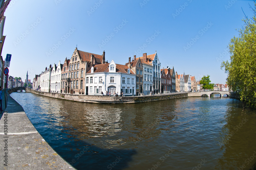 Fototapeta premium Brugge Belgium, a town with rich history in Europe.