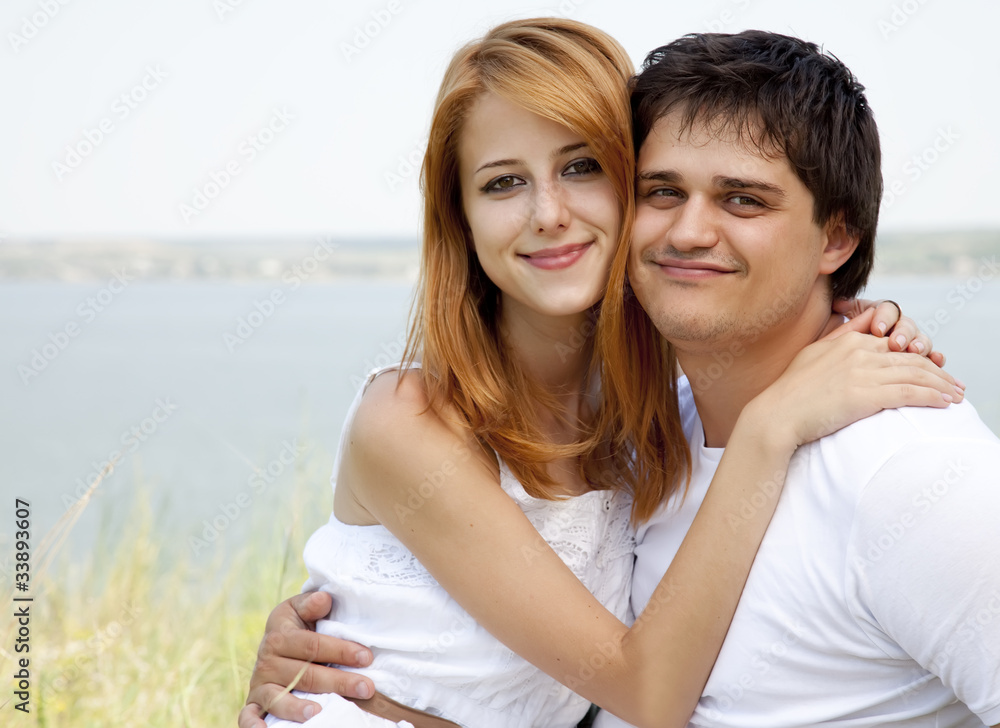 Young couple in the nature