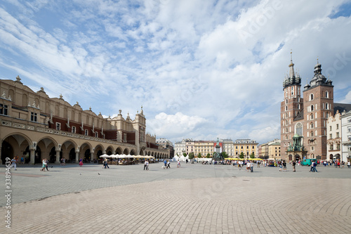 The Old Town square in Krakow