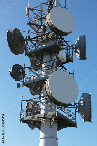 Communications Tower Closeup