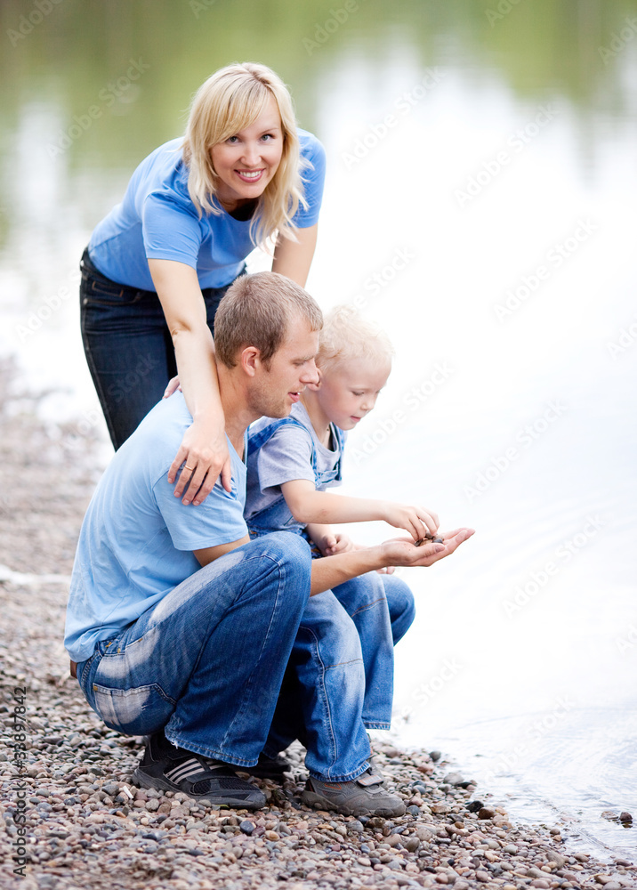 Fototapeta premium happy family