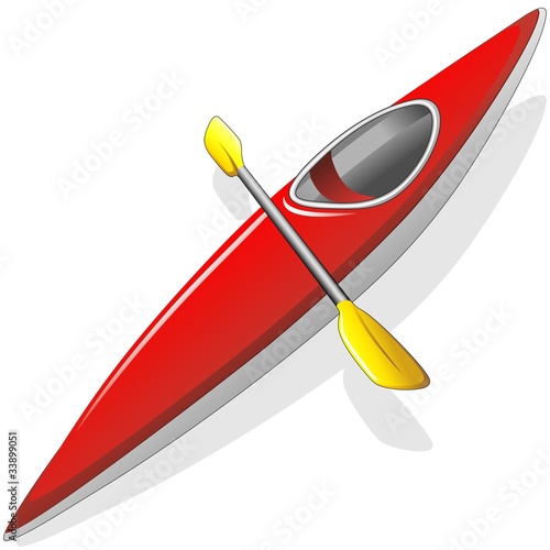 Canoa-Canoe-Kayak-Piroga-Pirogue-Vector