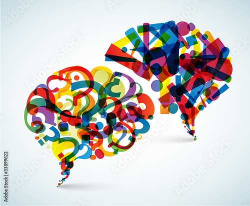 Questions and Answers - abstract illustration