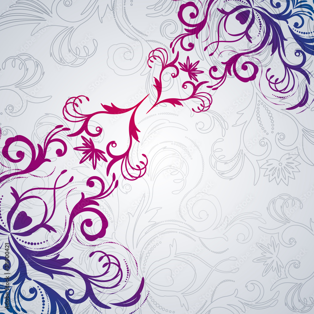 Abstract floral background with east flowers. Abstract floral background with east flowers.