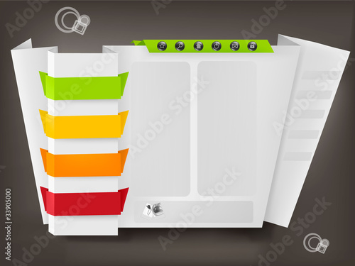 Website design template. Vector illustration.