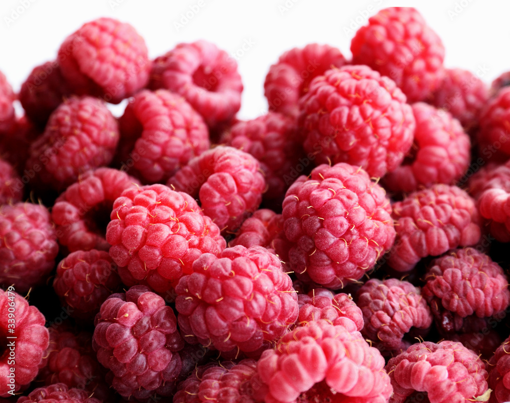 Raspberry (closeup, isolated) Raspberry (closeup, isolated)