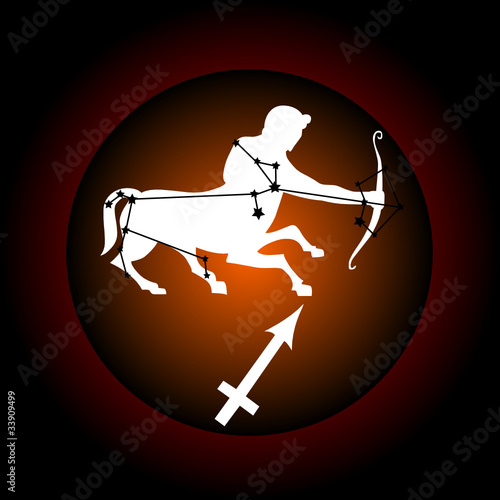 archer zodiac sign vector