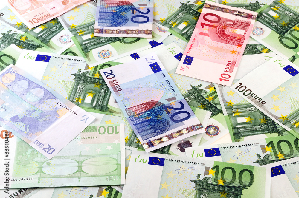 Euro banknotes backgraund