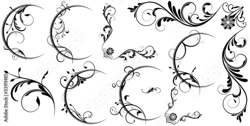 Swirl Design Flourish Elements Collection