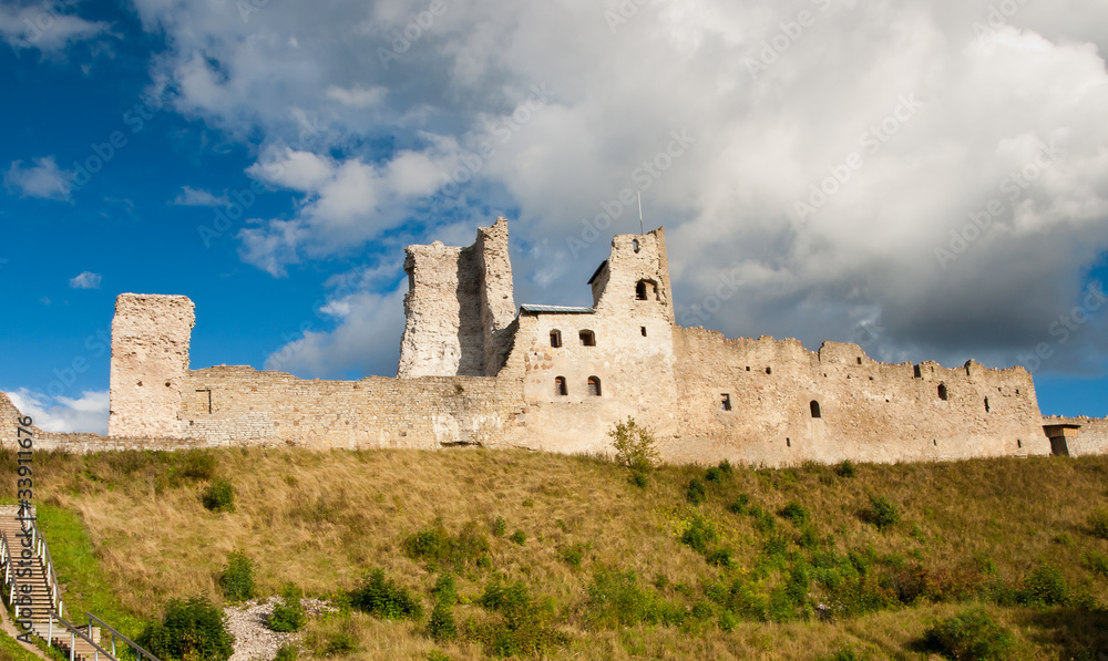 Panorama of medieval castle in Rakvere, Estonia