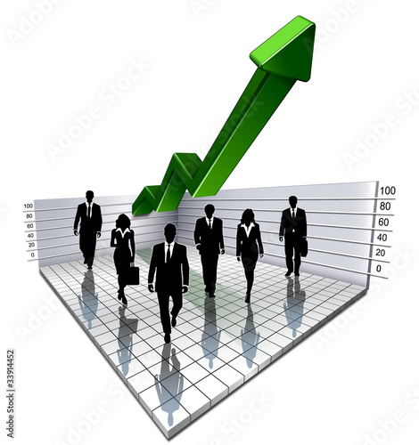 graph business people