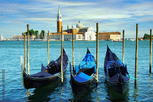 Gondolas in Venice, Italy Fototapet