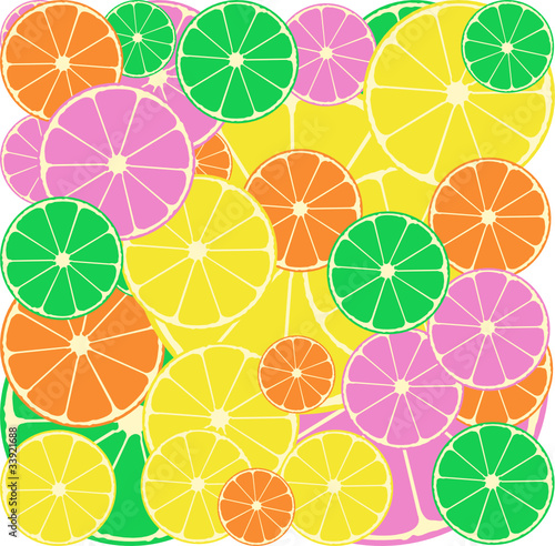 Citrus segments seamless background wallpaper