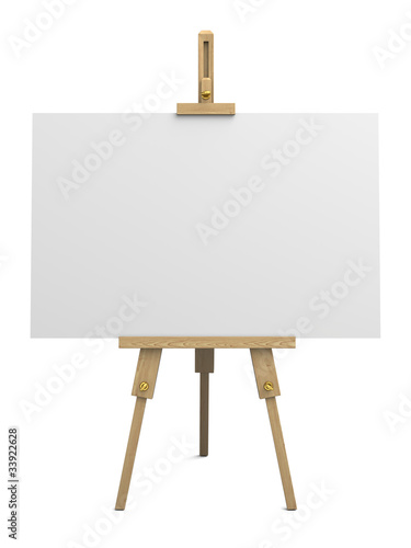Canvas Print Wooden easel