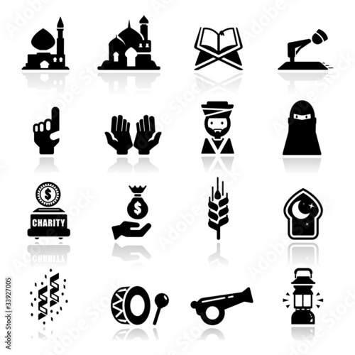 Icons set Ramadan