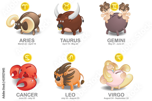 Aries, Taurus, Gemini, Cancer, Leo, Virgo