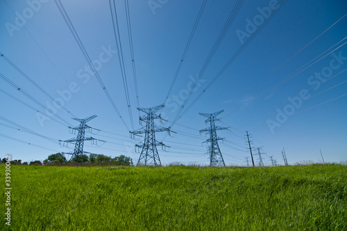 Wallpaper Mural Electrical Transmission Towers (Electricity Pylons) Torontodigital.ca