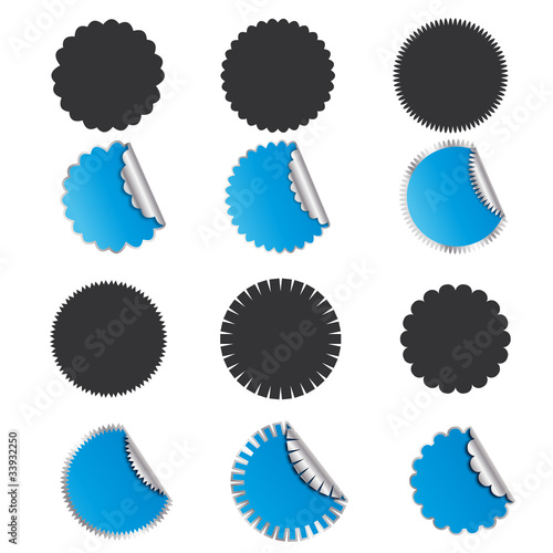 vecteur, étiquettes design