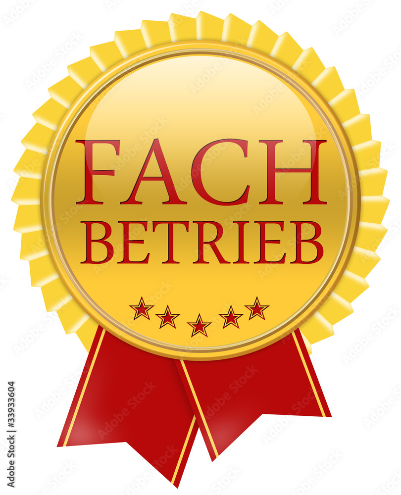 fachbetrieb button glossy schleife fachbetrieb button glossy schleife