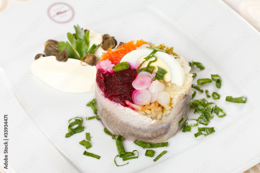 herring with vegetables herring with vegetables