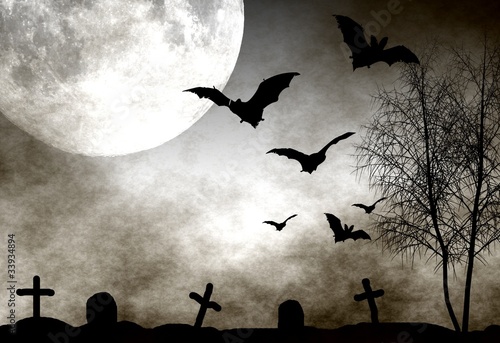 Halloween night background