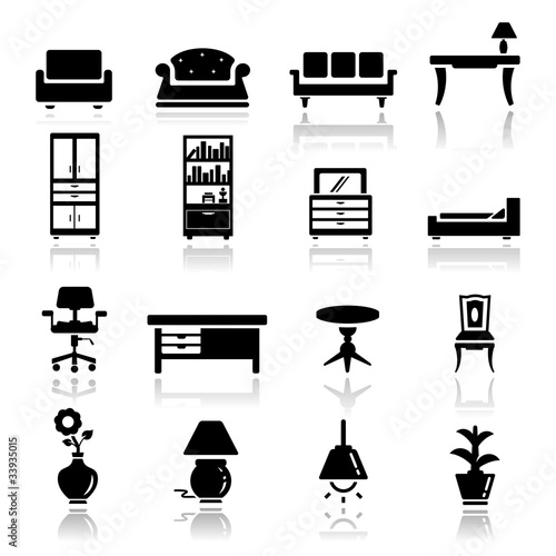 Icons set furniture